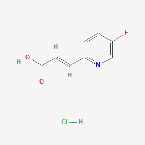 molecular formula C8H7ClFNO2 B1403226 3-(5-Fluoropyridin-2-yl)acrylic acid hydrochloride CAS No. 917760-91-9