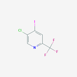 molecular formula C6H2ClF3IN B1403230 5-Chloro-4-iodo-2-(trifluoromethyl)pyridine CAS No. 823221-95-0