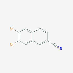 molecular formula C11H5Br2N B1403232 6,7-Dibromo-2-naphthonitrile CAS No. 139914-16-2
