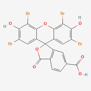 molecular formula C21H8Br4O7 B1403234 2,4',5',7'-四溴-3',6'-二羟基-3-氧代-3H-螺[异苯并呋喃-1,9'-芴]-6-羧酸 CAS No. 3561-24-8