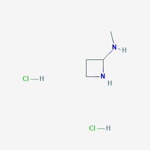 molecular formula C4H12Cl2N2 B1403239 N-methylazetidin-2-amine;dihydrochloride CAS No. 1414513-87-3