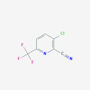 B1403241 3-Chloro-6-(trifluoromethyl)picolinonitrile CAS No. 1214333-69-3