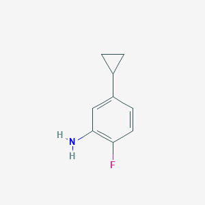 molecular formula C9H10FN B1403246 5-Cyclopropyl-2-fluoroaniline CAS No. 1374298-69-7