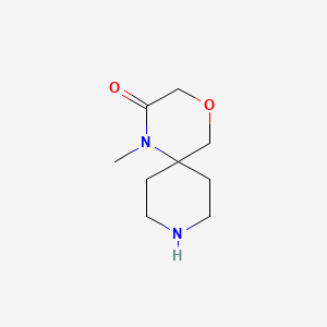 molecular formula C9H16N2O2 B1403260 1-甲基-4-氧杂-1,9-二氮杂螺[5.5]十一烷-2-酮 CAS No. 1391707-12-2