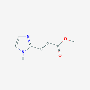 molecular formula C7H8N2O2 B1403261 methyl 3-(1H-imidazol-2-yl)prop-2-enoate CAS No. 193540-47-5