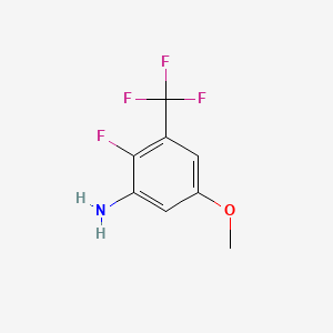 molecular formula C8H7F4NO B1403280 2-氟-5-甲氧基-3-(三氟甲基)苯胺 CAS No. 1262198-05-9