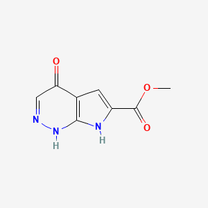 molecular formula C8H7N3O3 B1403281 methyl 4-hydroxy-7H-pyrrolo[2,3-c]pyridazine-6-carboxylate CAS No. 1269822-95-8