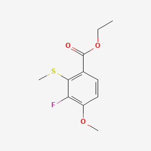 Ethyl 3-fluoro-4-methoxy-2-(methylthio)benzoate