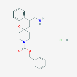 Benzyl 4-(aminomethyl)spiro[chroman-2,4'-piperidine]-1'-carboxylate hcl