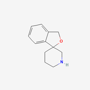 molecular formula C12H15NO B1403289 3H-spiro[2-benzofuran-1,3'-piperidine] CAS No. 54775-03-0