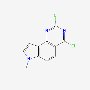 molecular formula C11H7Cl2N3 B14032902 2,4-Dichloro-7-methyl-7H-pyrrolo[2,3-h]quinazoline 