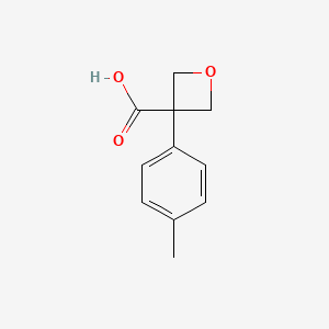 molecular formula C11H12O3 B1403291 3-(4-甲苯基)氧杂环-3-羧酸 CAS No. 1416323-07-3
