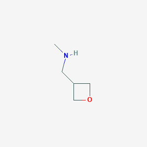 molecular formula C5H11NO B1403293 N-methyl-1-(oxetan-3-yl)methanamine CAS No. 1408076-16-3