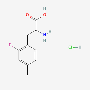 2-Amino-3-(2-fluoro-4-methylphenyl)propanoic acid hydrochloride