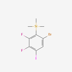 (6-Bromo-2,3-difluoro-4-iodophenyl)trimethylsilane