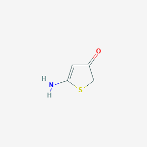 molecular formula C4H5NOS B1403298 5-aminothiophen-3(2H)-one CAS No. 860753-58-8