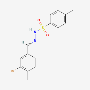 N-[(3-bromo-4-methylphenyl)methylideneamino]-4-methylbenzenesulfonamide