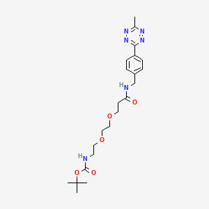 Methyltetrazine-amino-PEG2-CH2CH2NHBoc