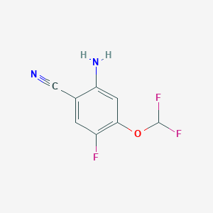 2-Amino-4-(difluoromethoxy)-5-fluorobenzonitrile