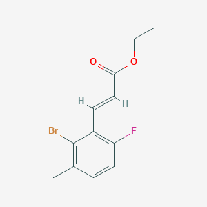 (e)-Ethyl 3-(2-bromo-6-fluoro-3-methylphenyl)acrylate