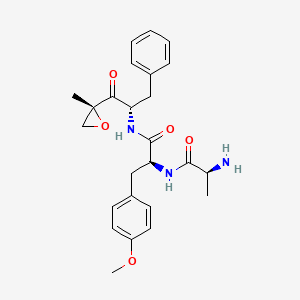 (S)-2-((S)-2-aminopropanamido)-3-(4-methoxyphenyl)-N-((S)-1-((R)-2-methyloxiran-2-yl)-1-oxo-3-phenylpropan-2-yl)propanamide