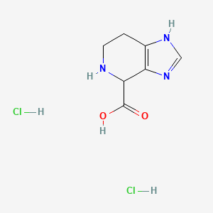 molecular formula C7H11Cl2N3O2 B1403307 4,5,6,7-四氢-3H-咪唑并[4,5-c]吡啶-4-甲酸二盐酸盐 CAS No. 126167-33-7