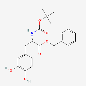 molecular formula C21H25NO6 B1403310 (S)-苄基 2-((叔丁氧羰基)氨基)-3-(3,4-二羟基苯基)丙酸酯 CAS No. 37169-37-2