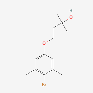 molecular formula C13H19BrO2 B1403311 4-(4-Bromo-3,5-dimethylphenoxy)-2-methylbutan-2-ol CAS No. 1294453-62-5