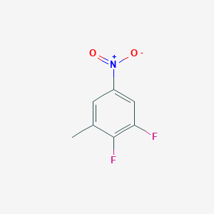 molecular formula C7H5F2NO2 B1403326 1,2-二氟-3-甲基-5-硝基苯 CAS No. 1805056-06-7