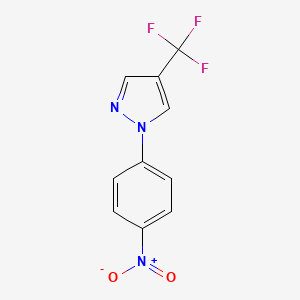 B1403329 1-(4-nitrophenyl)-4-(trifluoromethyl)-1H-pyrazole CAS No. 1393125-56-8