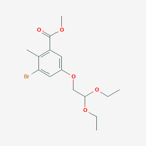 Methyl 3-bromo-5-(2,2-diethoxyethoxy)-2-methylbenzoate