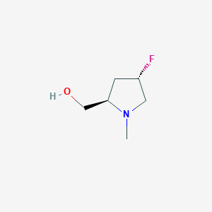 molecular formula C6H12FNO B14033470 ((2R,4S)-4-Fluoro-1-methylpyrrolidin-2-YL)methanol 