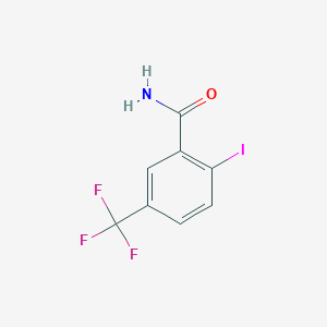 molecular formula C8H5F3INO B1403348 2-Iodo-5-(trifluoromethyl)benzamide CAS No. 1261649-11-9