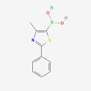 molecular formula C10H10BNO2S B1403349 4-Methyl-2-phenylthiazol-5-ylboronic acid CAS No. 1216665-40-5