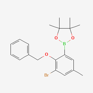 2-(2-(Benzyloxy)-3-bromo-5-methylphenyl)-4,4,5,5-tetramethyl-1,3,2-dioxaborolane