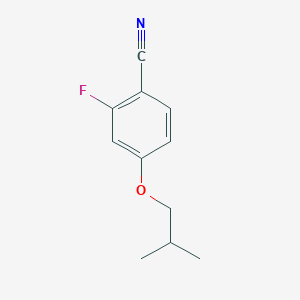 molecular formula C11H12FNO B1403352 2-Fluoro-4-isobutoxy-benzonitrile CAS No. 1394068-69-9