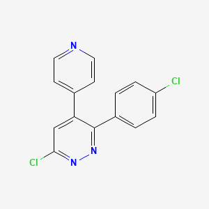 6-Chloro-3-(4-chlorophenyl)-4-(4-pyridyl)pyridazine