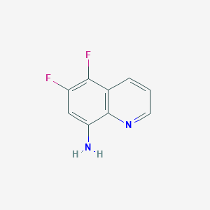 molecular formula C9H6F2N2 B1403354 5,6-二氟-8-喹啉胺 CAS No. 1242094-79-6