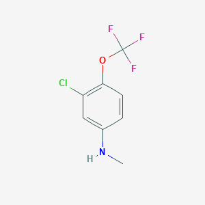 molecular formula C8H7ClF3NO B1403364 3-氯-N-甲基-4-(三氟甲氧基)苯胺 CAS No. 1260887-97-5