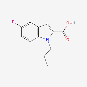 molecular formula C12H12FNO2 B1403369 5-fluoro-1-propyl-1H-indole-2-carboxylic acid CAS No. 1391467-31-4