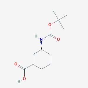 (3R)-3-((tert-butoxycarbonyl)amino)cyclohexane-1-carboxylic acid