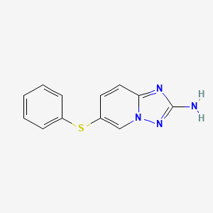 6-(Phenylthio)-[1,2,4]triazolo[1,5-A]pyridin-2-amine