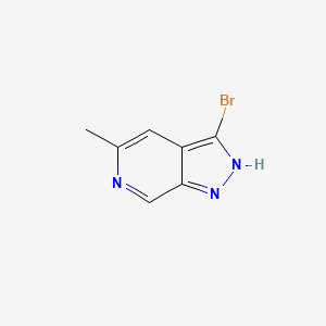 molecular formula C7H6BrN3 B1403372 3-溴-5-甲基-1H-吡唑并[3,4-c]吡啶 CAS No. 1374652-69-3