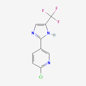 2-Chloro-5-[5-(trifluoromethyl)-1H-imidazol-2-yl]pyridine