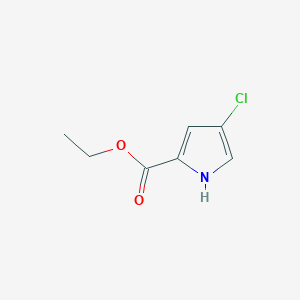 molecular formula C7H8ClNO2 B1403380 4-氯-1H-吡咯-2-羧酸乙酯 CAS No. 1254110-74-1