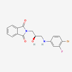 (R)-2-(3-(4-bromo-3-fluorophenylamino)-2-hydroxypropyl)isoindoline-1,3-dione