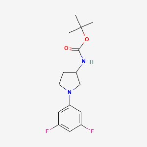 Tert-butyl 1-(3,5-difluorophenyl)pyrrolidin-3-ylcarbamate