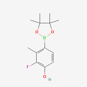 2-Fluoro-3-methyl-4-(4,4,5,5-tetramethyl-1,3,2-dioxaborolan-2-yl)phenol