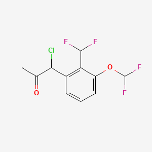 1-Chloro-1-(3-(difluoromethoxy)-2-(difluoromethyl)phenyl)propan-2-one