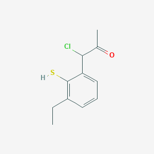 1-Chloro-1-(3-ethyl-2-mercaptophenyl)propan-2-one